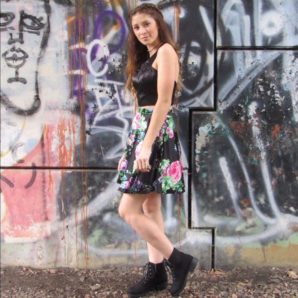Two piece Masquerade homecoming dress